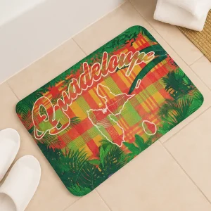Tapis de bain madras Guadeloupe 50 x 70 cm