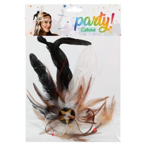 TOUR DE TÊTE PLUMES INDIENNE