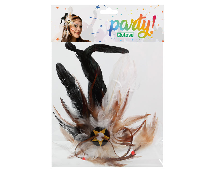 TOUR DE TÊTE PLUMES INDIENNE – Image 2