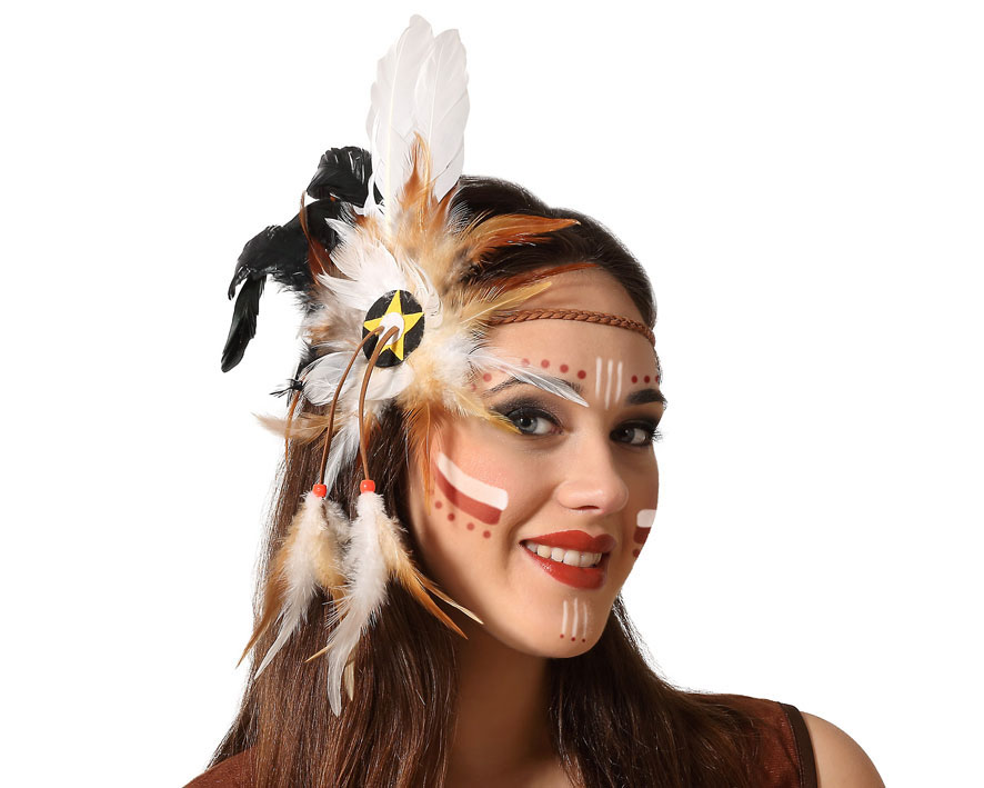 TOUR DE TÊTE PLUMES INDIENNE – Image 3