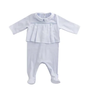 ALAN | Baby Boys Blue Organic Cotton All-in-One