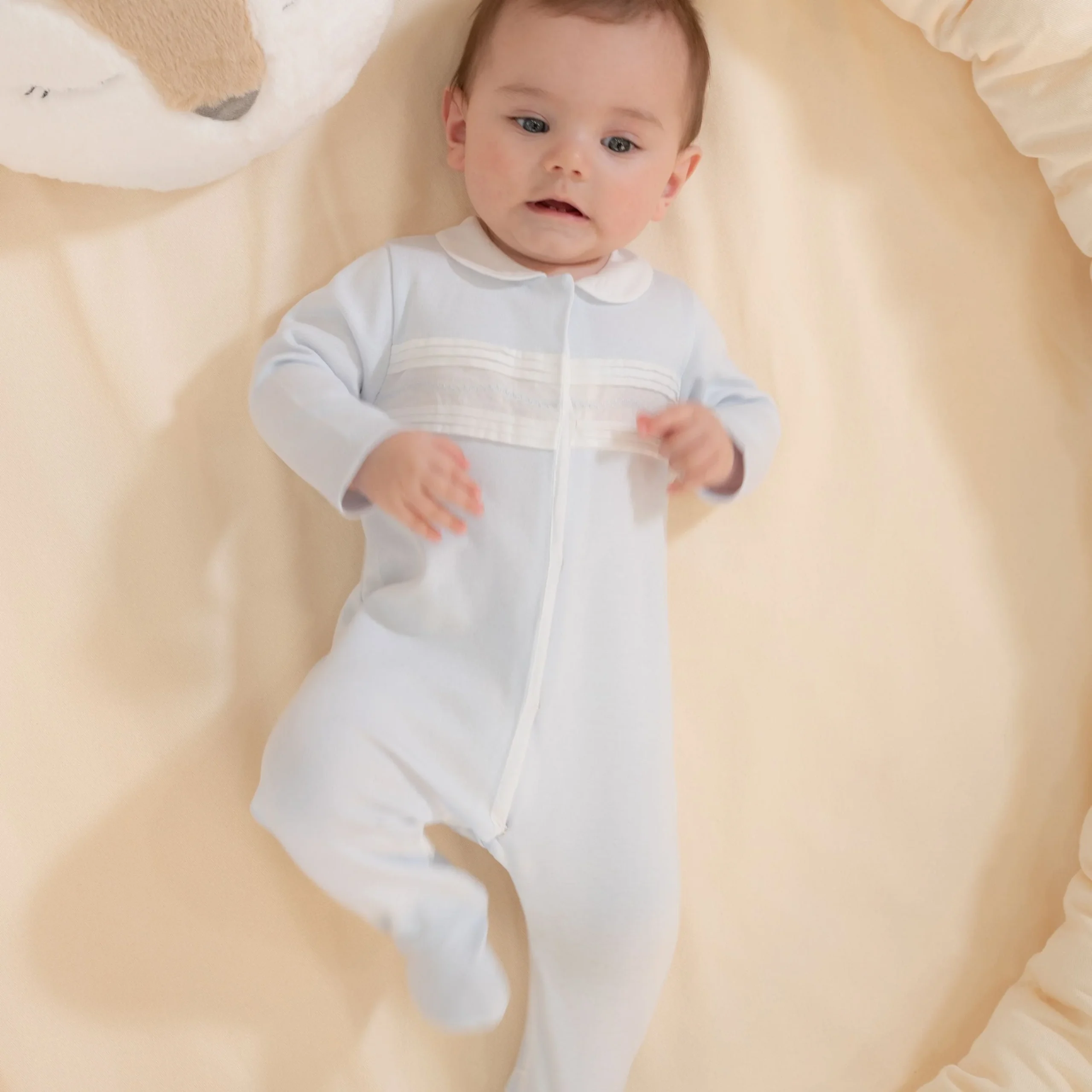 ARY | Boys Blue & White Organic Cotton All-in-One – Image 4