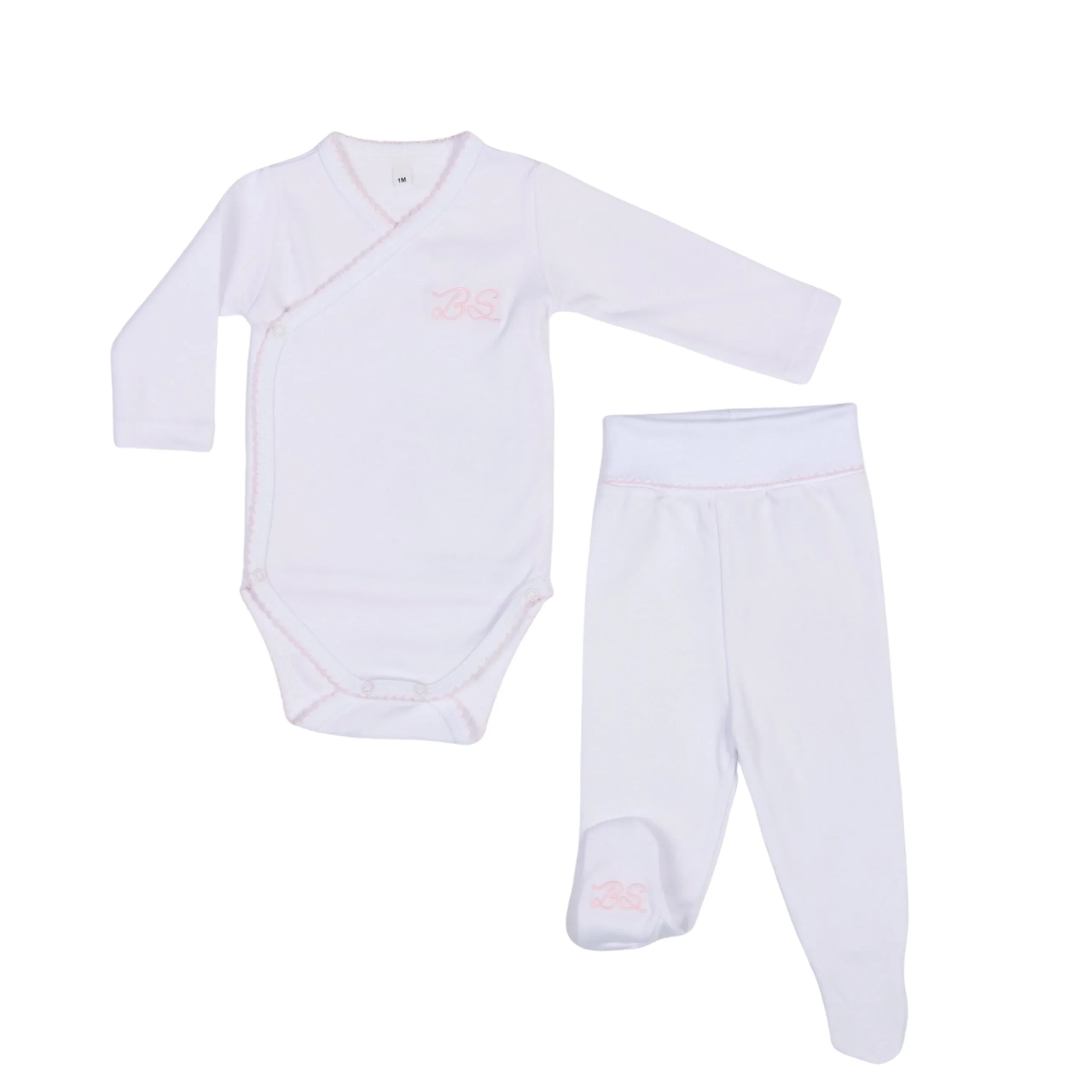CHELY | Girls Rose Blush Cotton Bodysuit Set (4) – Image 5