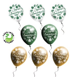 8 ballons joyeux anniversaire