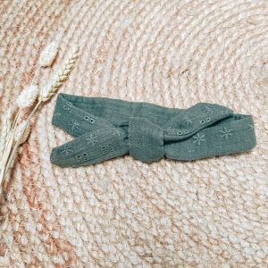 Bandeau Bébé Gaze de Coton à nouer | modèle Prairie