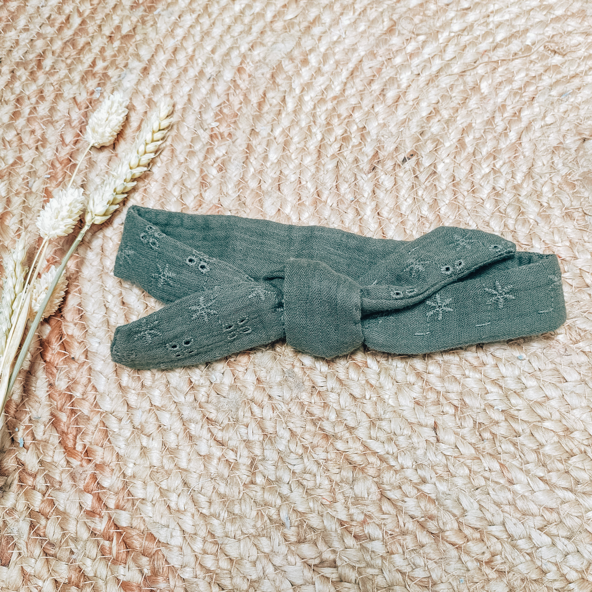 Bandeau Bébé Gaze de Coton à nouer | modèle Prairie