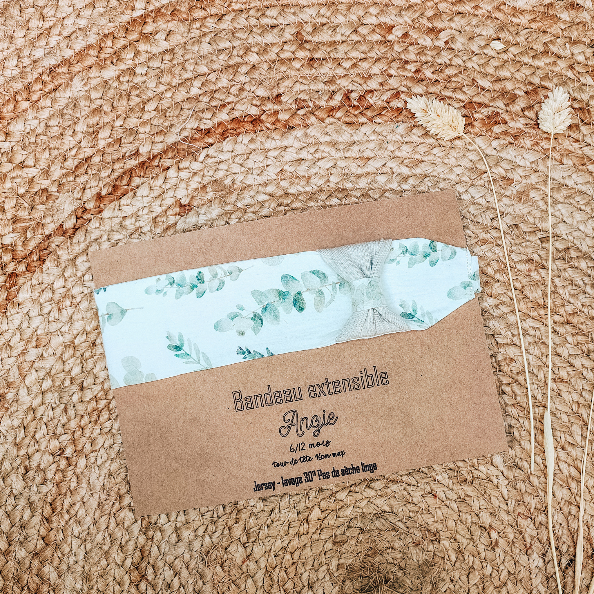 Bandeau Bébé Extensible avec Noeud sur le côté | Modèle Angie