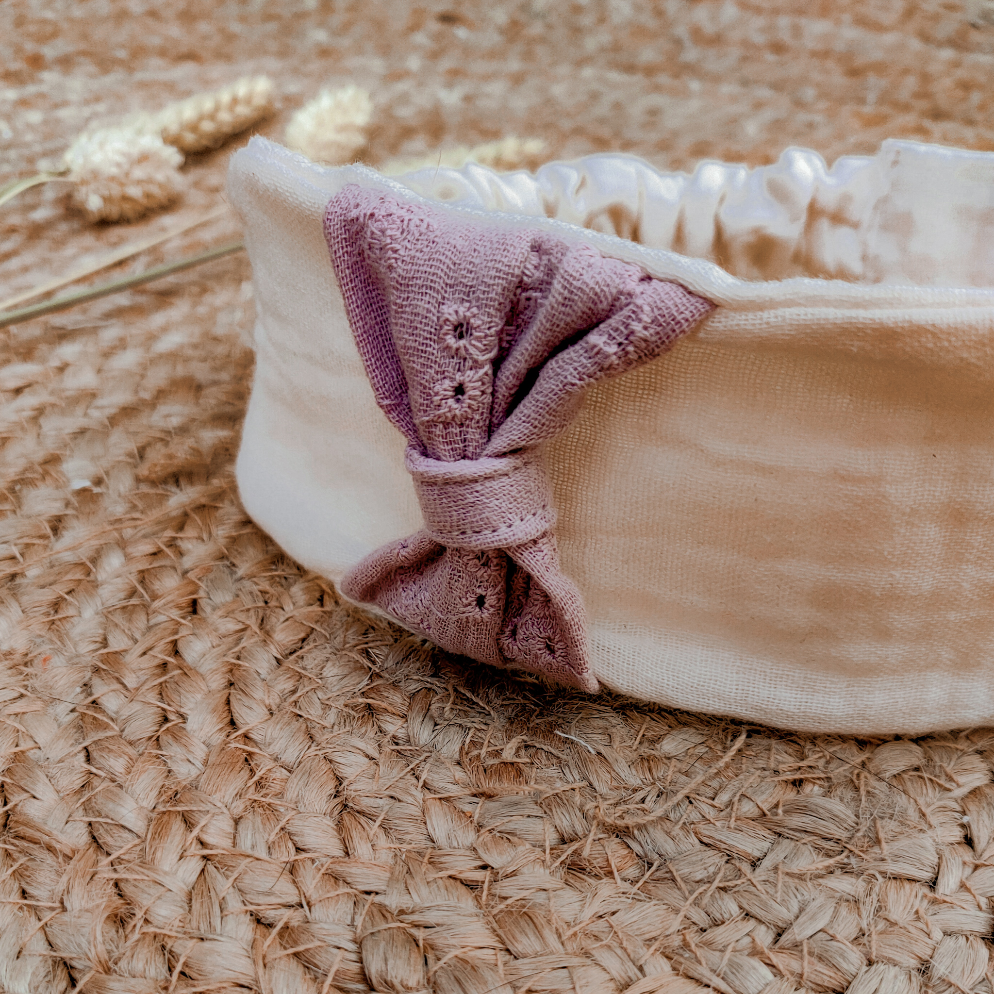 Bandeau Bébé Extensible avec Noeud sur le côté | Modèle Angie – Image 8