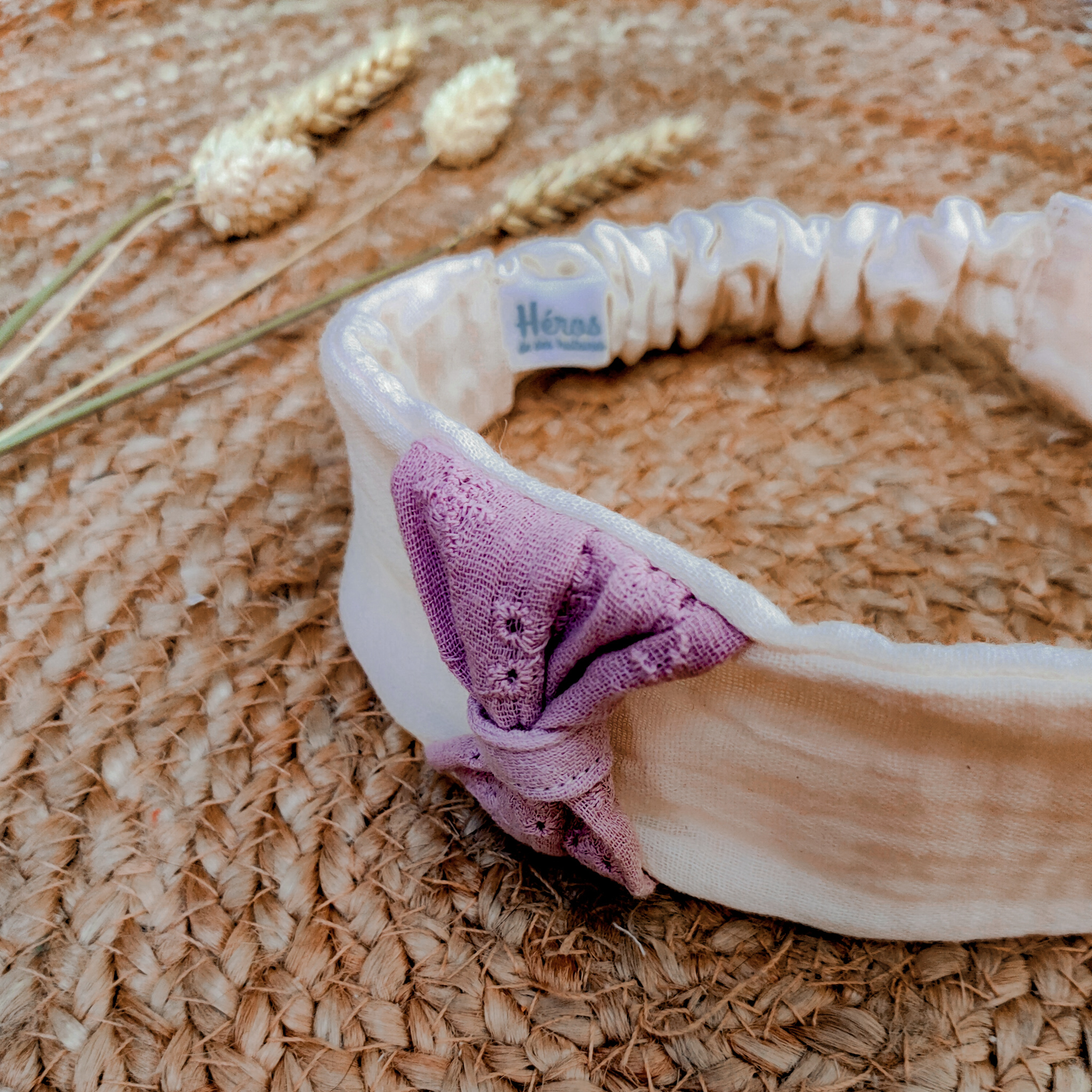 Bandeau Bébé Extensible avec Noeud sur le côté | Modèle Angie – Image 5