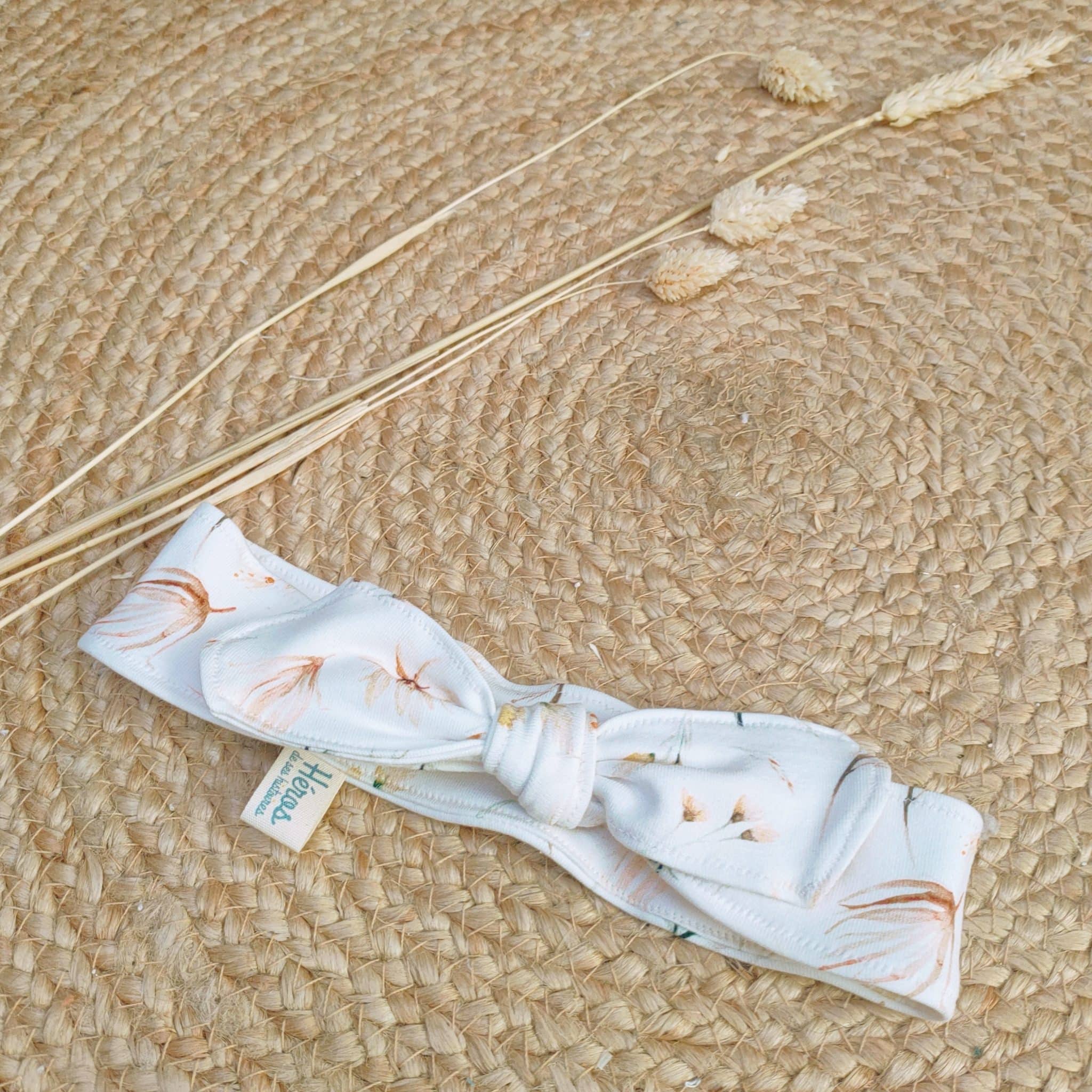 Bandeau enfant en Jersey à nouer | modèle Prairie – Image 5