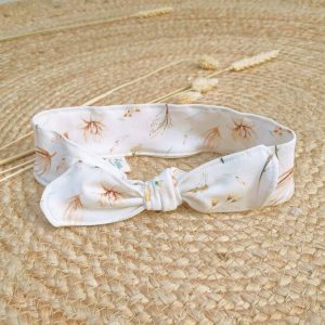 Bandeau enfant en Jersey à nouer | modèle Prairie