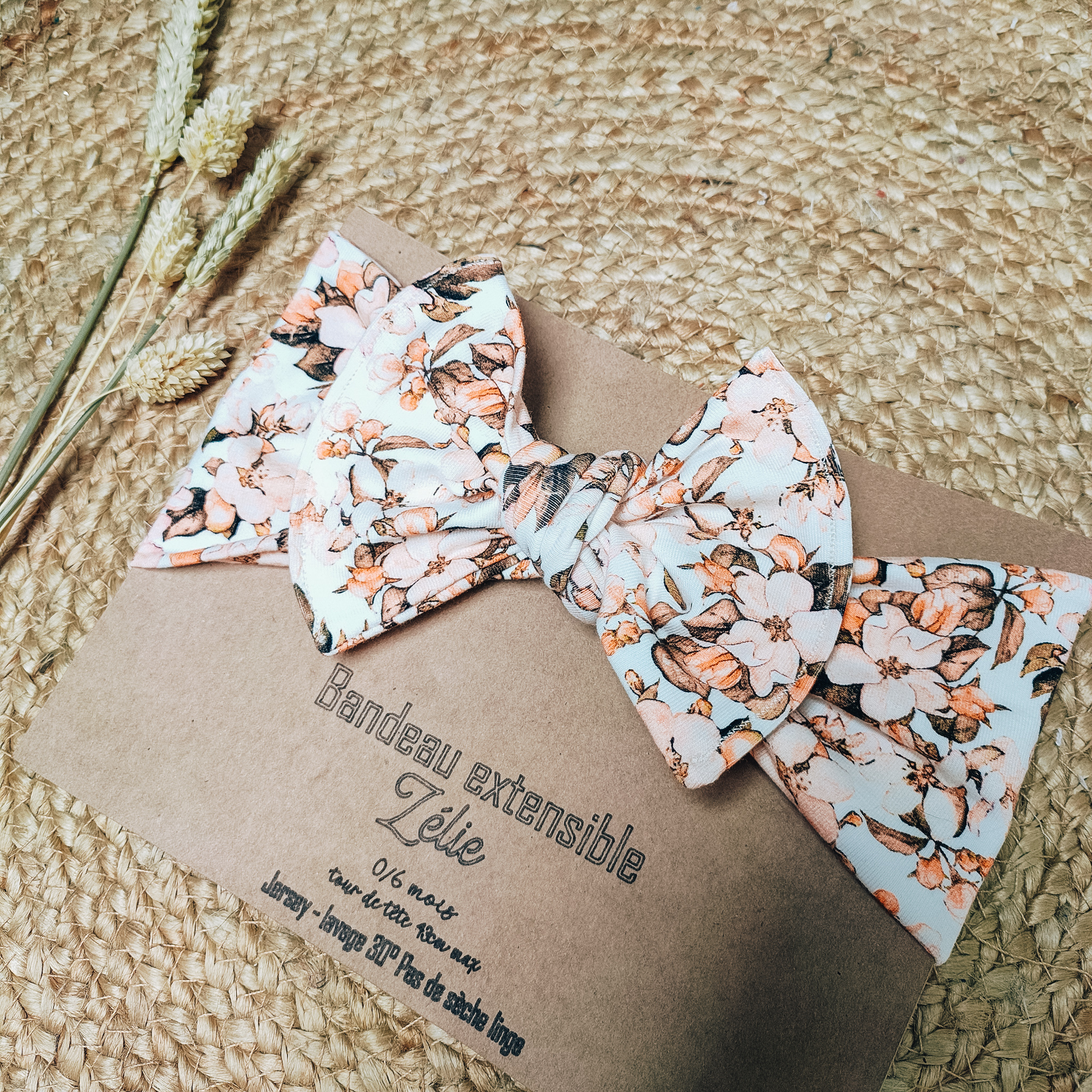 Bandeau gros Noeud XL à nouer en Jersey | Modèle Zélie – Image 2
