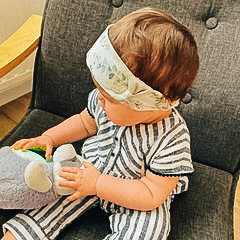 Bandeau Bébé Extensible avec Noeud sur le côté | Modèle Angie – Image 9