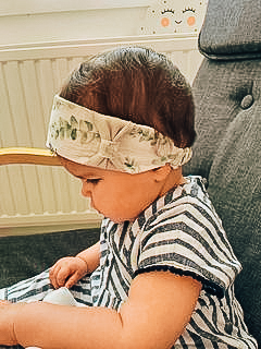 Bandeau Bébé Extensible avec Noeud sur le côté | Modèle Angie – Image 3