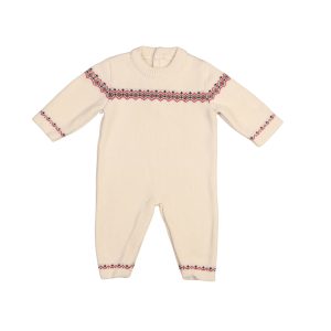 BRENT | Baby Ivory Wool Blend Knitted Romper