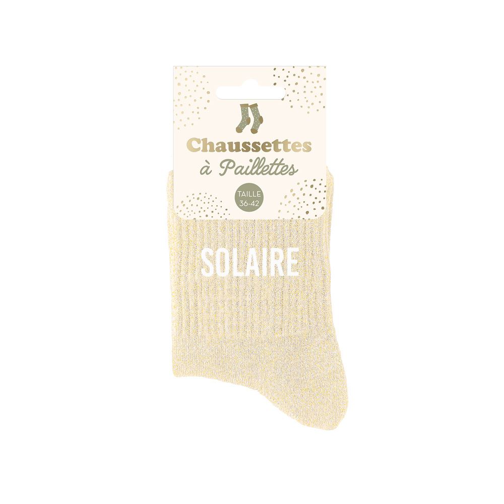 Chaussette paillettes Solaire