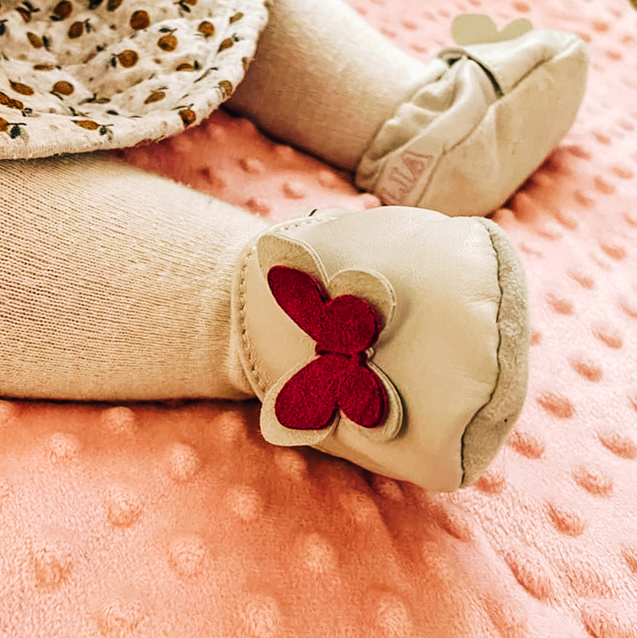 Chaussons Bébé Papillon | Cuir souple à personnaliser – Image 3