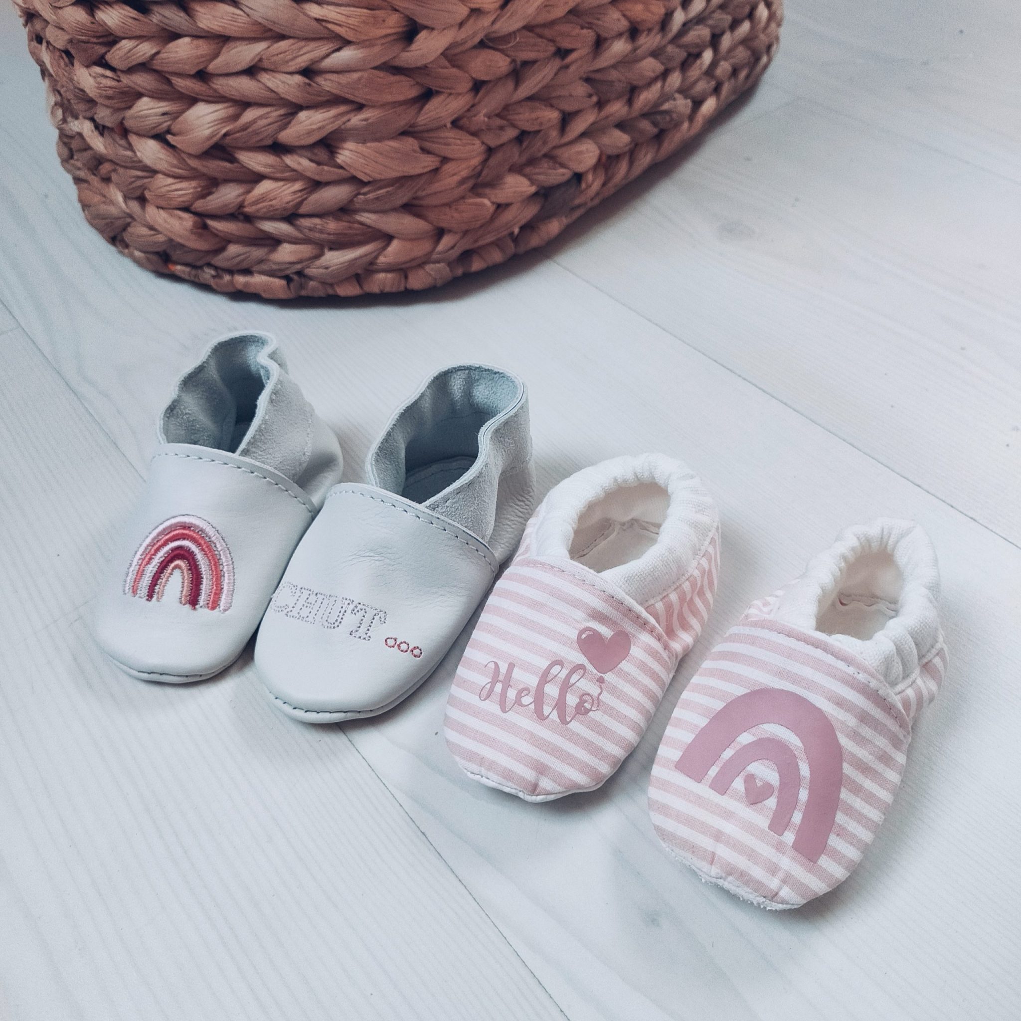 Chaussons Personnalisés : Modèle Mademoiselle en Coton – Image 4
