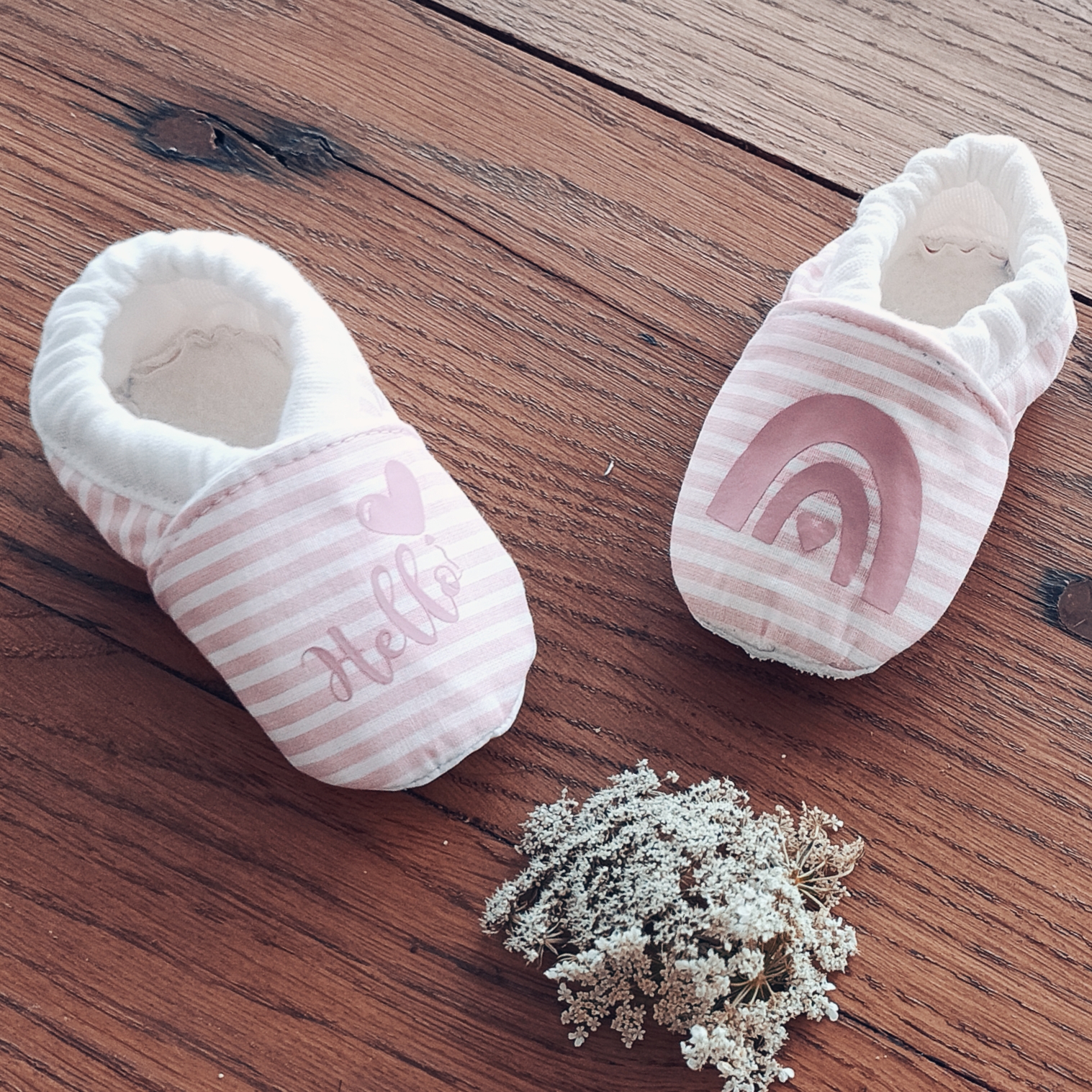 Chaussons Personnalisés : Modèle Mademoiselle en Coton – Image 6