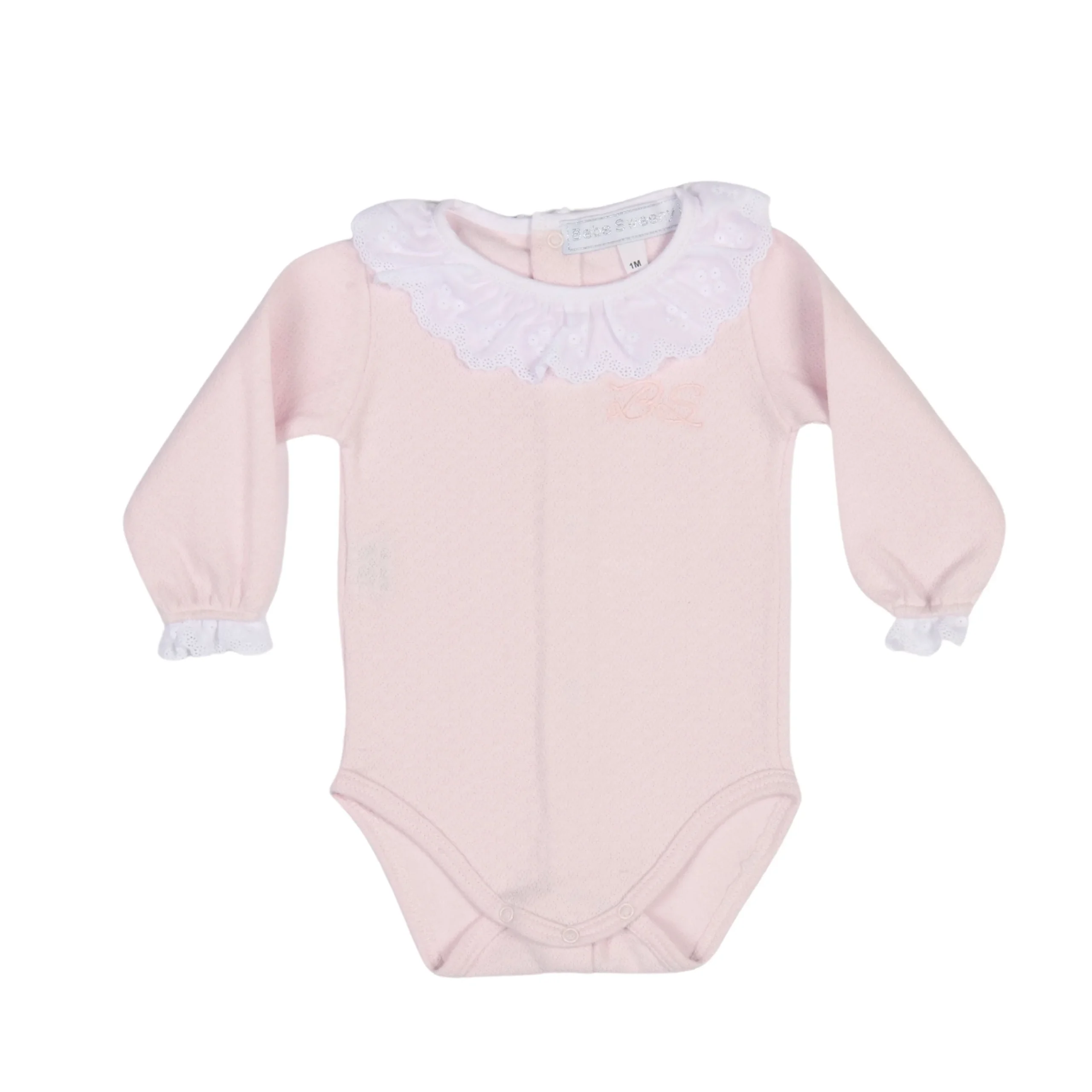 CHELY | Girls Rose Blush Cotton Bodysuit Set (4) – Image 3
