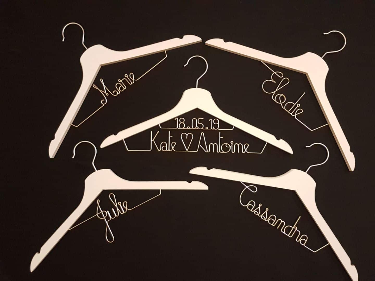 Cintre Personnalisé Prénom et/ou Date – Fil Aluminium – Image 8