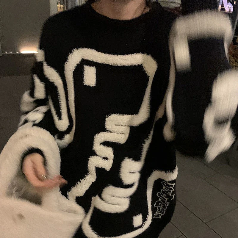 Pull épais à motif dessin animé – Image 3