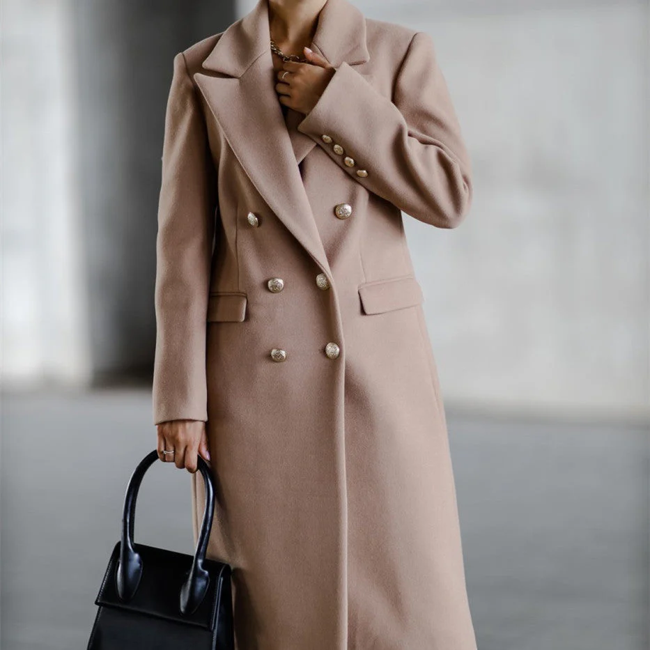 Veste Longue en Tweed avec Boucle Métal – Image 7