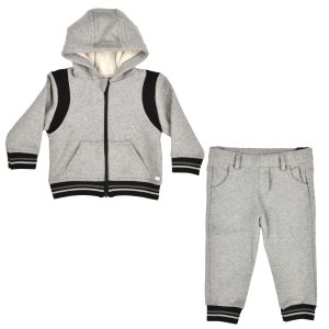 ADAO | Boys Grey Organic Cotton Tracksuit