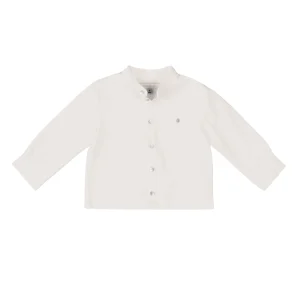 ETON | Boys Ivory Collarless Cotton Shirt