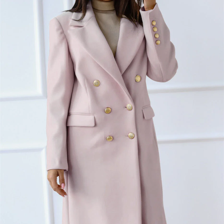 Veste Longue en Tweed avec Boucle Métal – Image 6