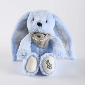 LAPINOU | Blue Personalised Plush Bunny Toy (20cm) | Made in France