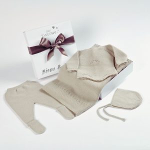 MELI | Baby Beige Layette Set (4)
