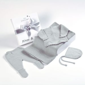 MELI | Baby Pearl Grey Layette Set (4)