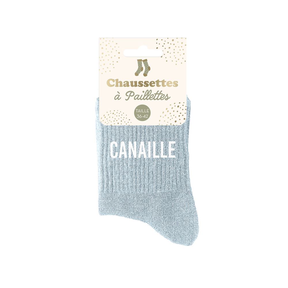 Chaussettes paillettes Canaille – Image 2