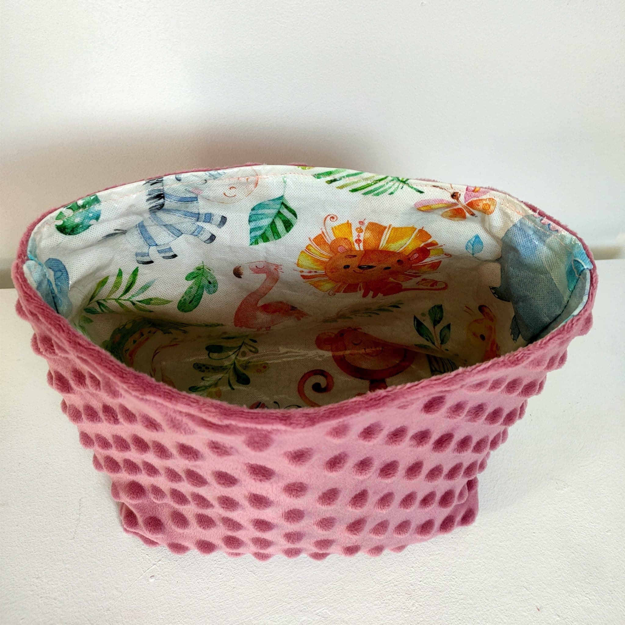Panier de rangement bébé Personnalisé – Modèle Minkee à pois – Image 7