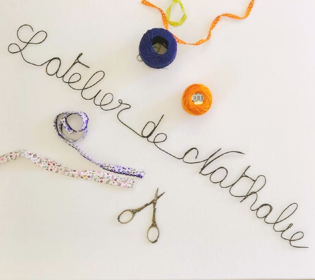 Message Personnalisé en Fil de fer – Mural ou Suspendu – Image 4