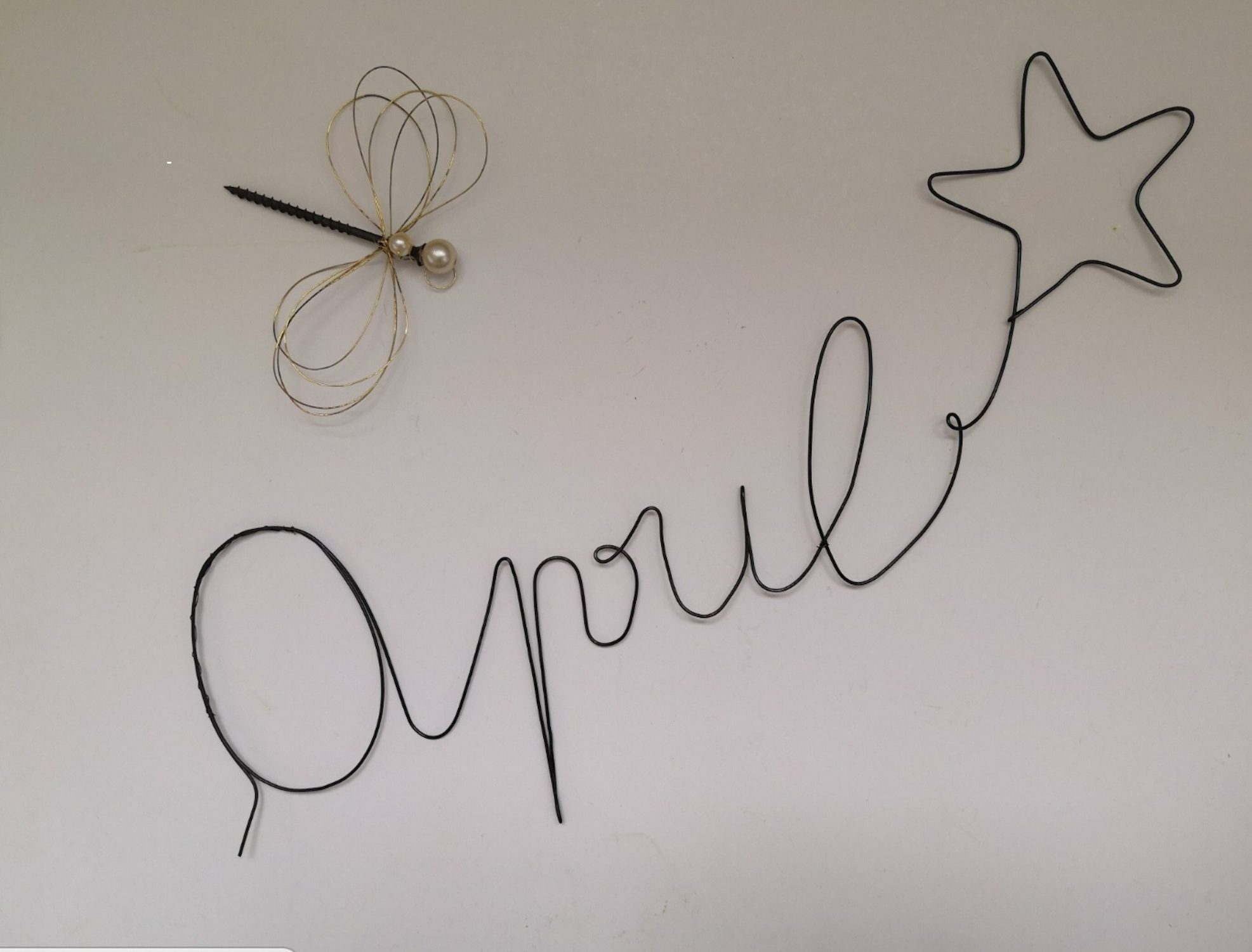 Prénom en fil de fer – mural ou suspendu – Image 9