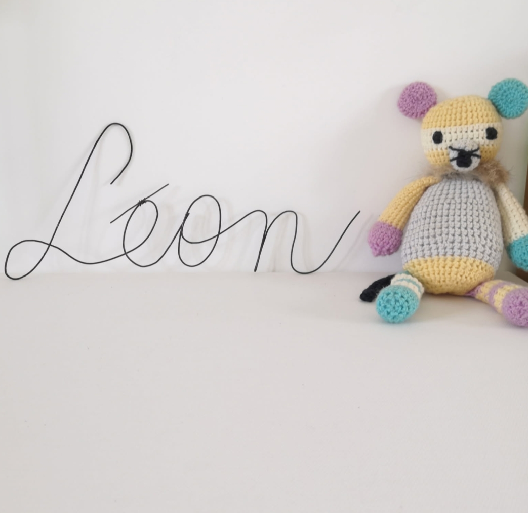 Prénom en fil de fer – mural ou suspendu – Image 6