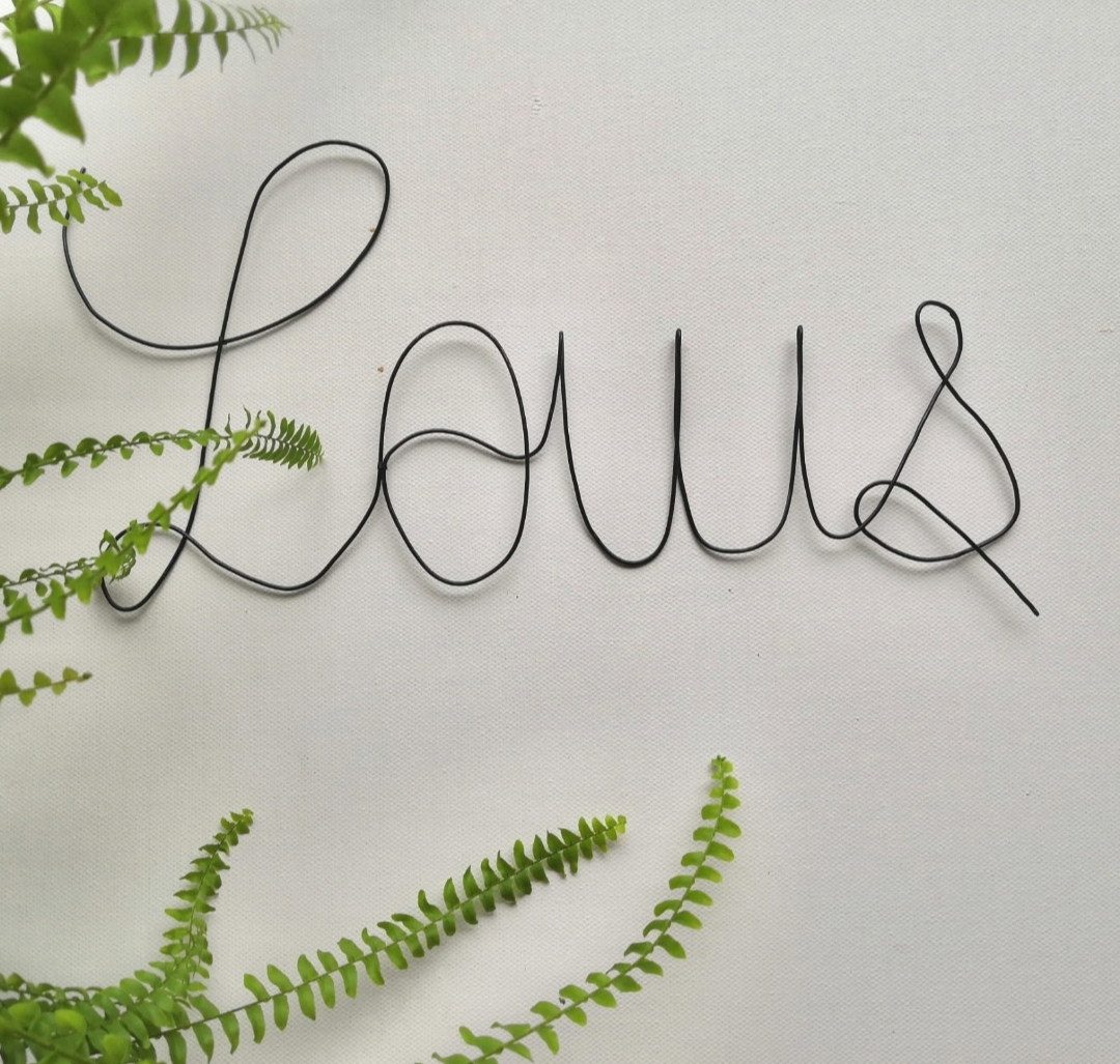 Prénom en fil de fer – mural ou suspendu – Image 4