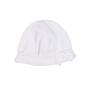 PURITY | Baby Girls White Velour Hat with Bow