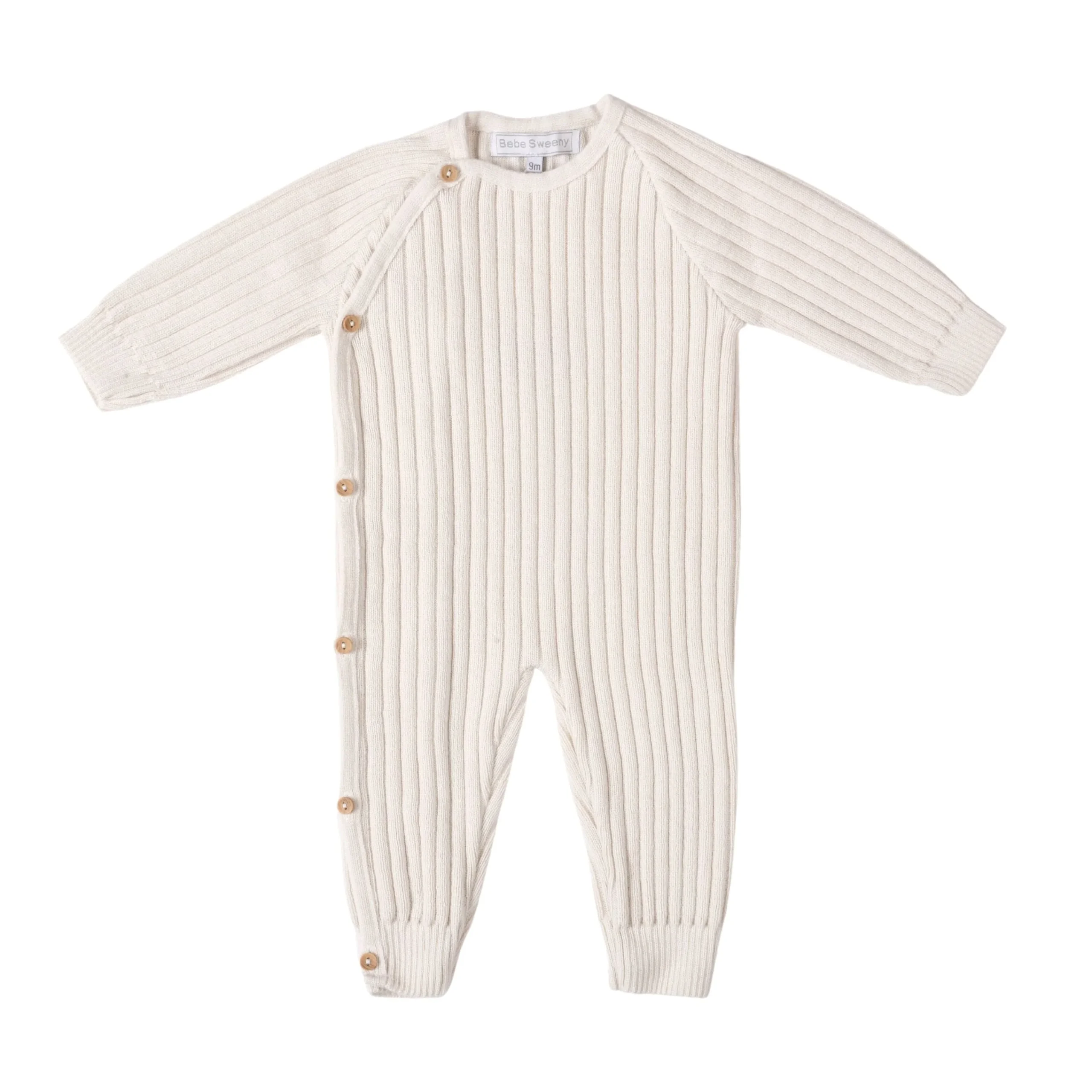 Baby Cream Knit Jumpsuit | Made in France – Image 2