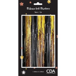 Rideau de fil or et noir