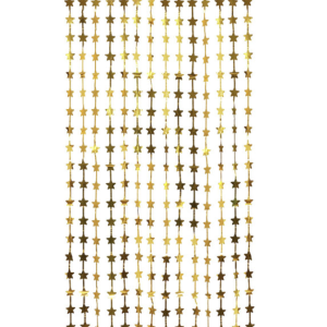 RIDEAU DE FILS ÉTOILES OR