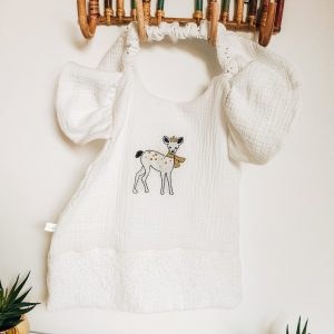 Bavoir Serviette couvrant Elastique à personnaliser | modèle Choupette à volants