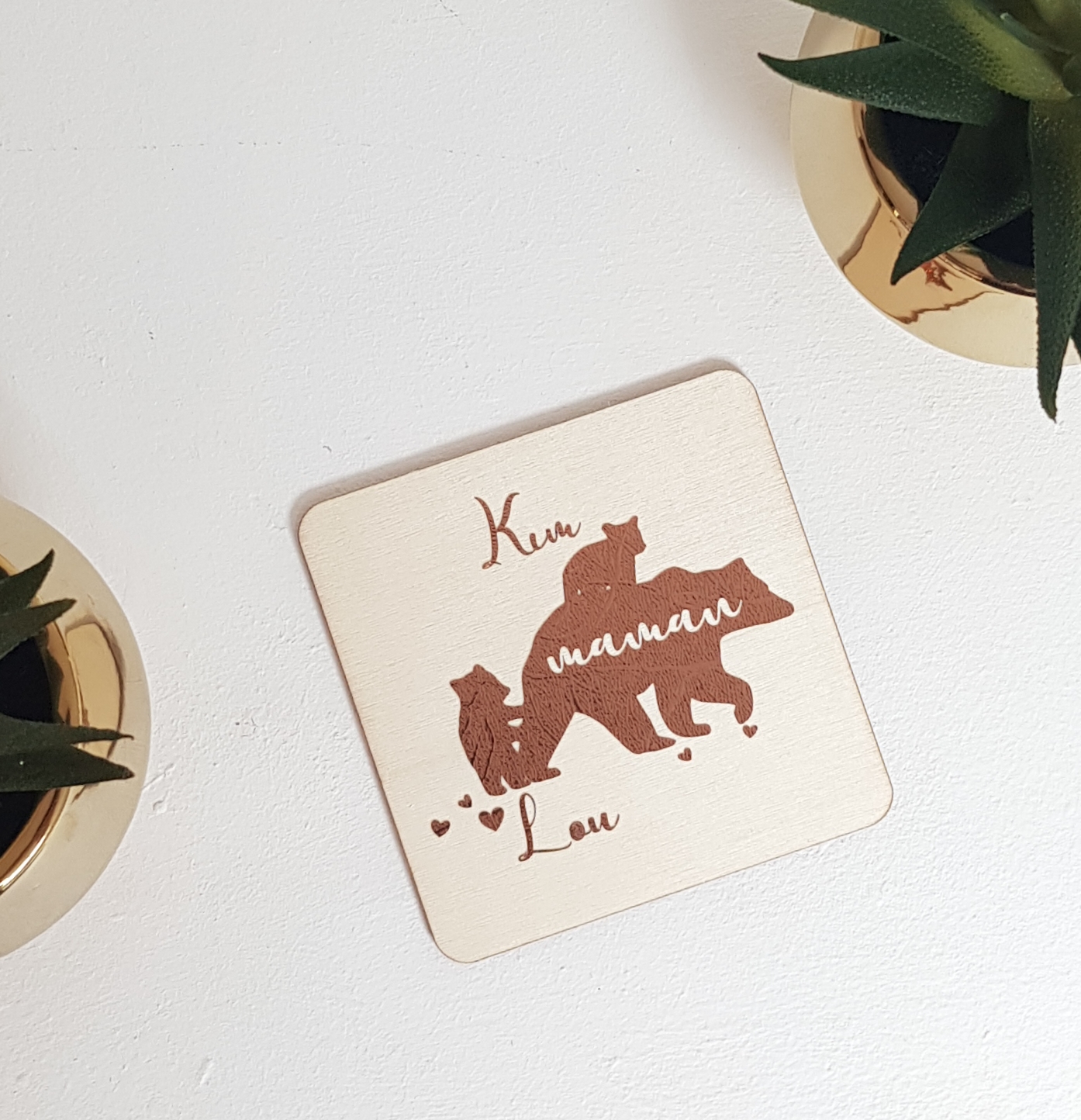 Sous Verre personnalisé liège ou balsa. Petit cadeau sympa